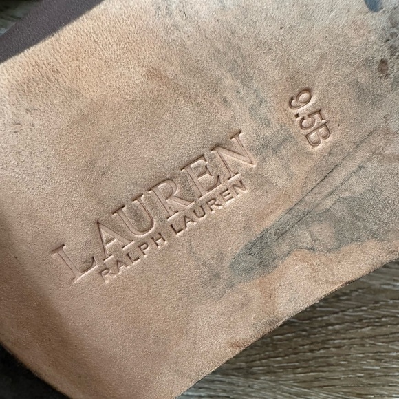 Lauren Ralph Lauren Winnie Burnished Leather Penny Loafers Chestnut Brown 9.5 - Picture 9 of 16